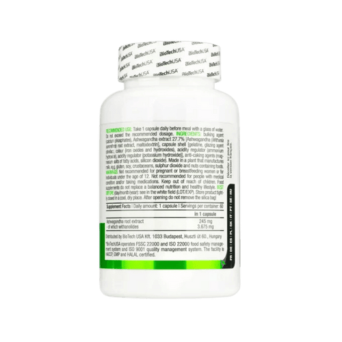 Bio Tech Usa Ashwagandha 60 capsules