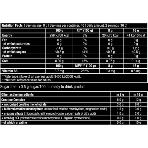 Bio Tech Usa Crea Zero 320gm