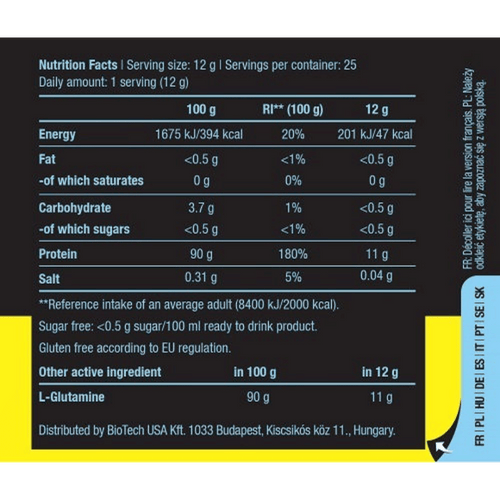 Bio Tech Usa Glutamine Zero