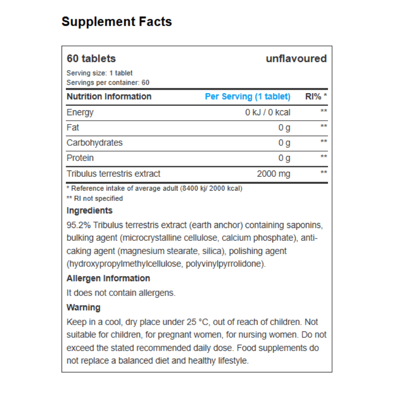 Bio Tech Usa Tribooster 60 tablets