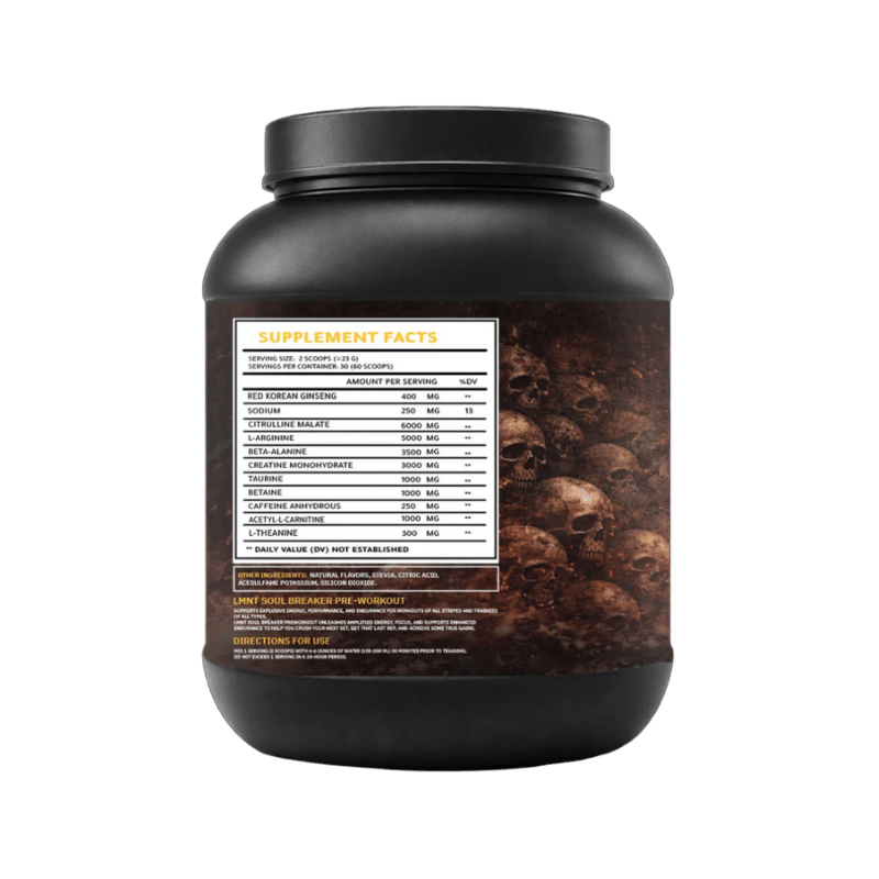 Lmnt Labs Soul Breaker Pre-Workout, 690g, 30 Servings