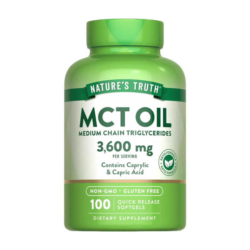 Nature’s Truth MCT Oil, 3600mg, 100 Softgels, 33 Servings