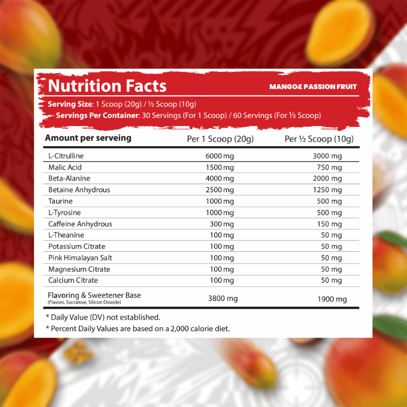 Tractor Nutrition Twin Turbo Pre-Workout, 60 Servings