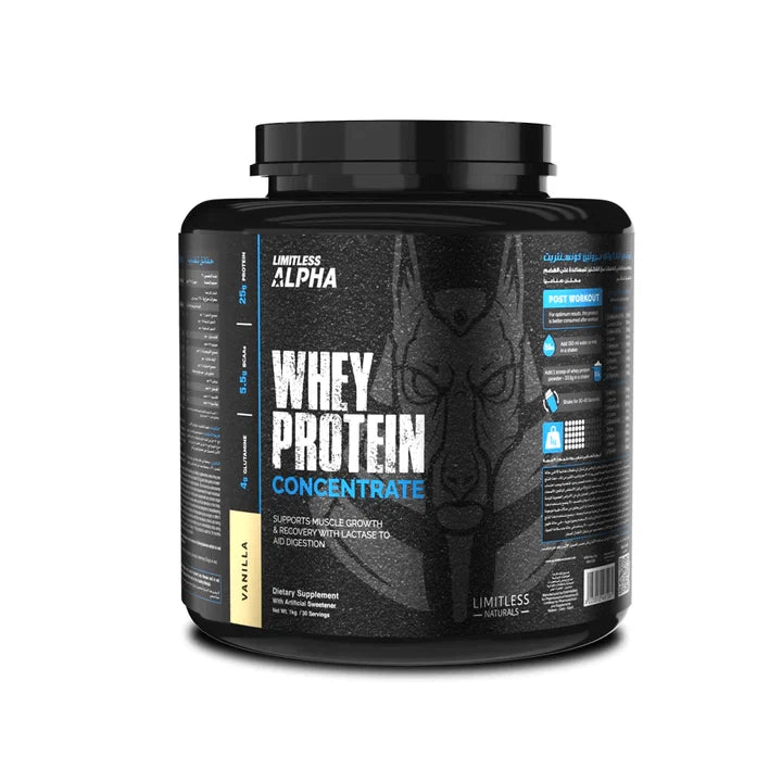 Limitless Alpha Whey Protein Concentrate - 2000 g - 60 Serv - OX Muscle