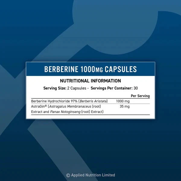 Applied Nutrition Berberine 1000mg - OX Muscle