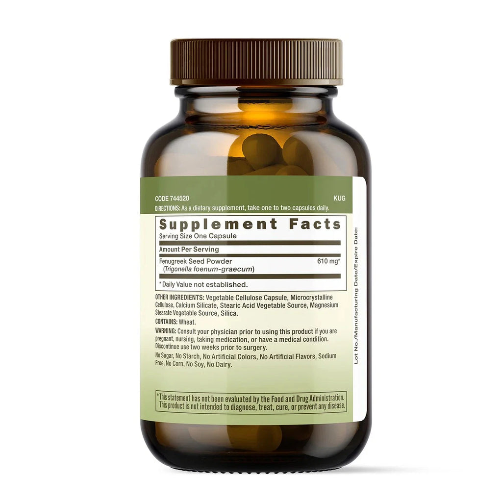GNC Herbal Plus® Fenugreek 610 mg -100 Capsules - OX Muscle