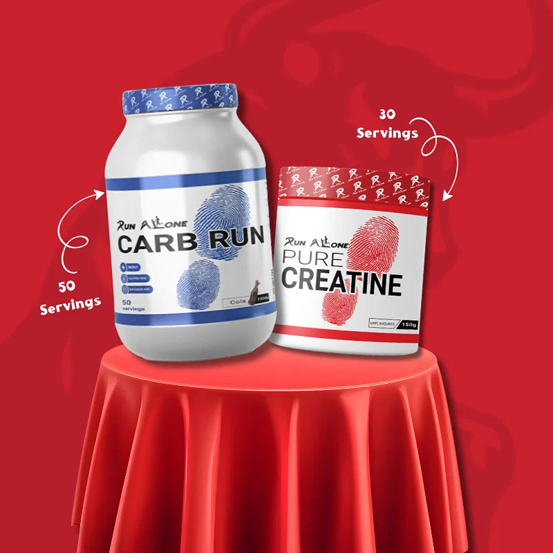 run alone carb 1.5kg & creatine 150gm