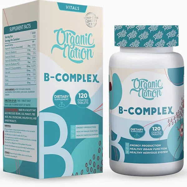 Organic Nation B-Complex Advanced Formula - 120 tablets 120 servings - OX Muscle