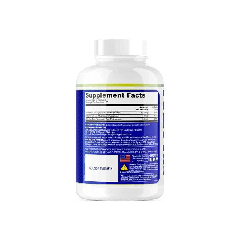USN Z-MAG + zinc,magnesium,B6 180 Tablets - OX Muscle