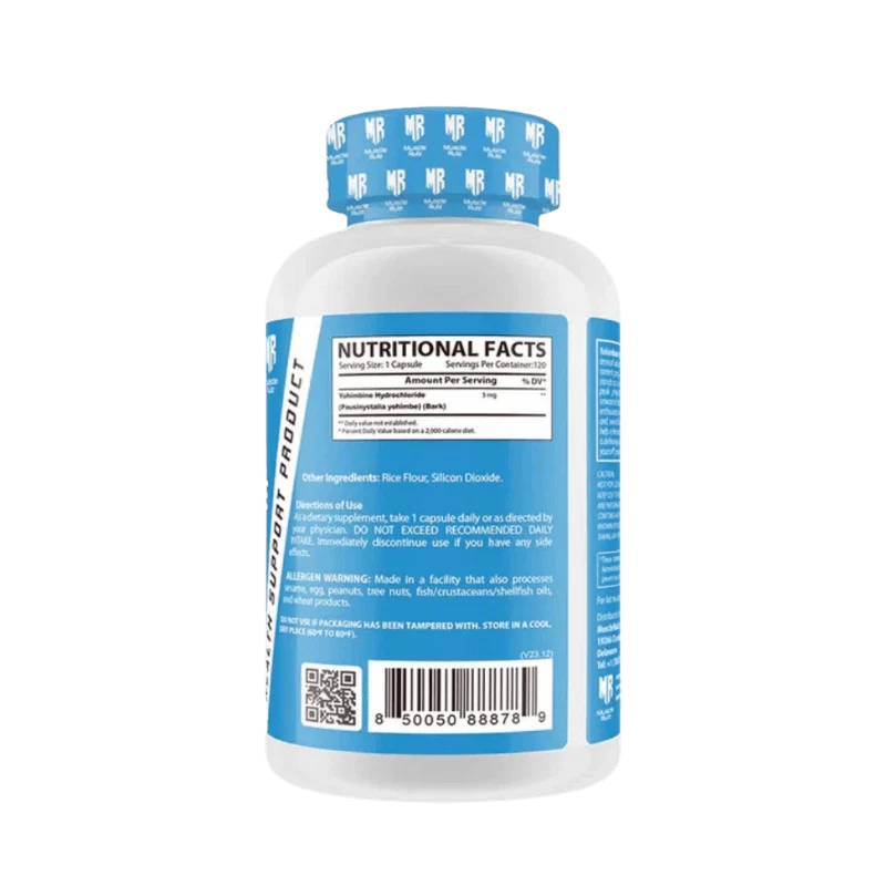 Muscle Rulz Yohimbine 5mg - 120 servings - OX Muscle