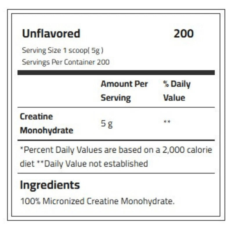 Body Builder Creatine 1kg - 200 servings - OX Muscle