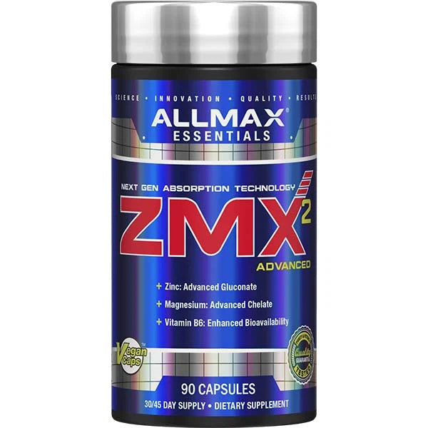 Allmax Nutrition ZMX² ADVANCED 90 Capsules - 30 Servings - OX Muscle