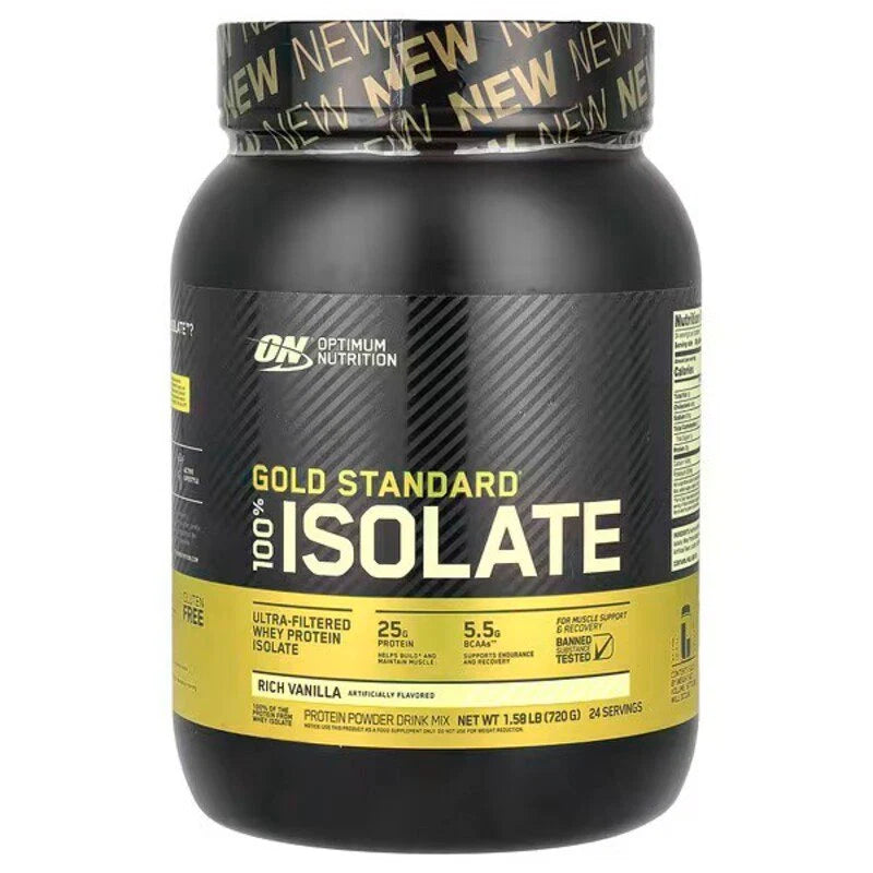 Optimum Nutrition Gold Standard 100% Isolate 744gm - 24 servings - OX Muscle