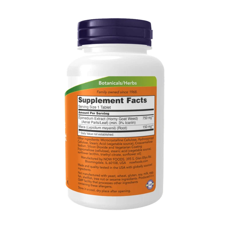 Now Foods Horny Goat Weed 90 Tablets - OX Muscle