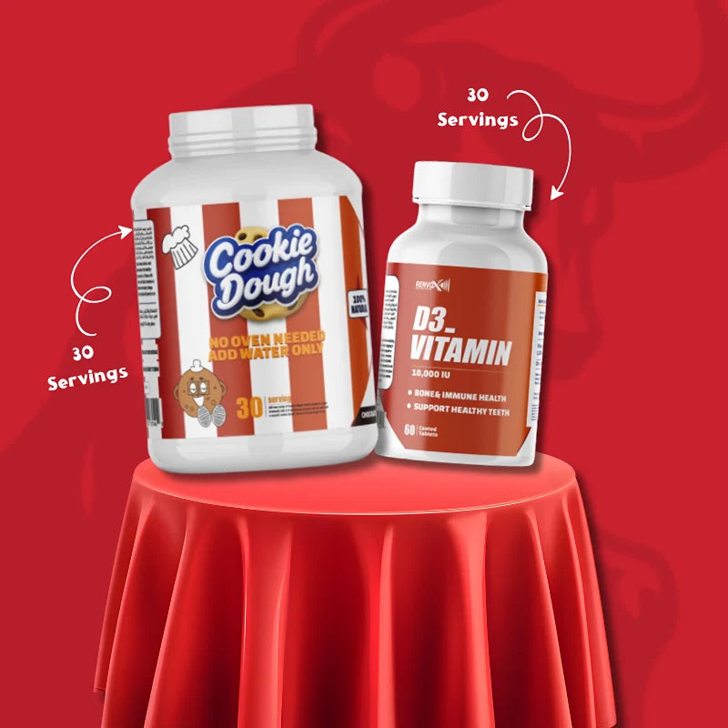 renvox cookie dough 30 servings & vitamin d3 30 servings