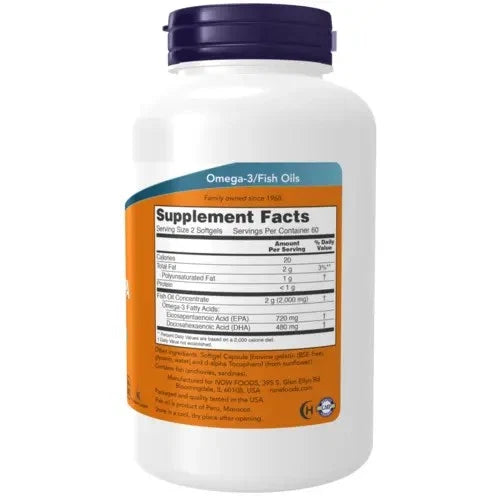 Now Foods Super Omega EPA Fish Oil 120 softgels - 60 serv - OX Muscle