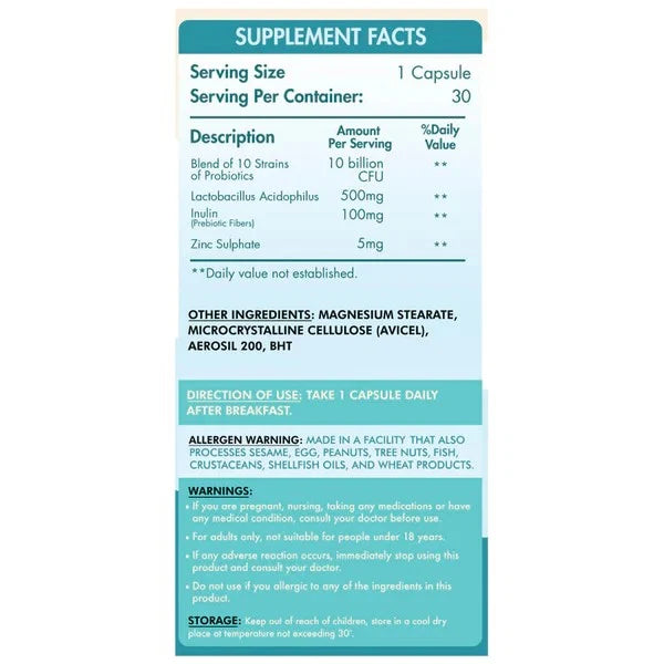 Organic Nation 10 Billion Probiotics - OX Muscle