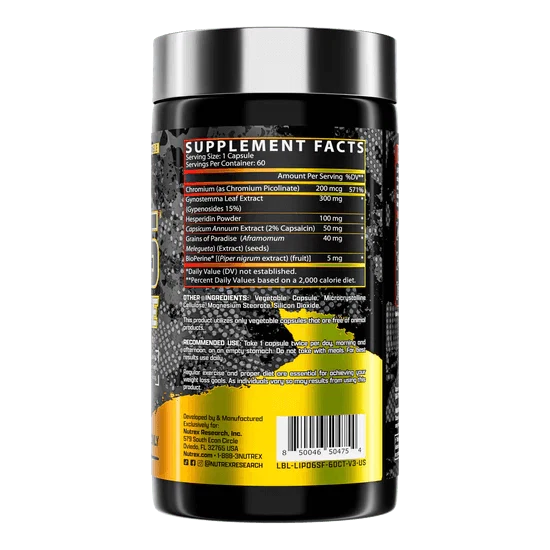 Nutrex Research Lipo 6 STIM-FREE New Edition 60 Capsules - OX Muscle