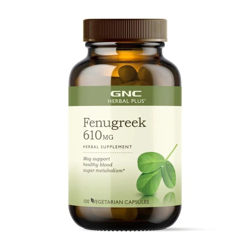 GNC Herbal Plus® Fenugreek 610 mg -100 Capsules - OX Muscle