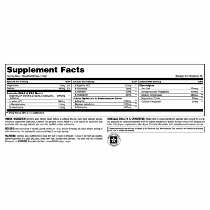 Universal Nutrition Animal Juiced Aminos - OX Muscle