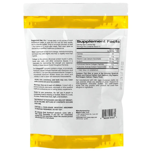 California Gold Nutrition CollagenUP 41 servings - OX Muscle