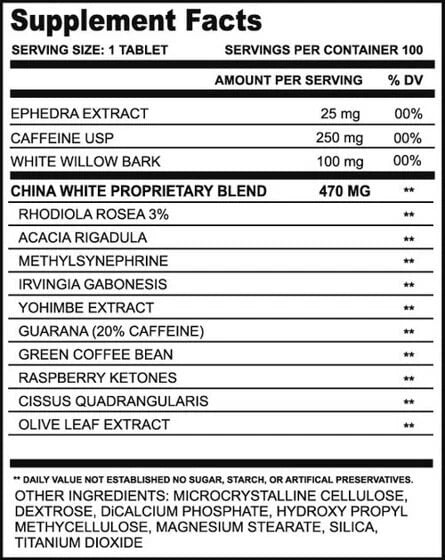 Cloma Pharma CHINA WHITE - OX Muscle