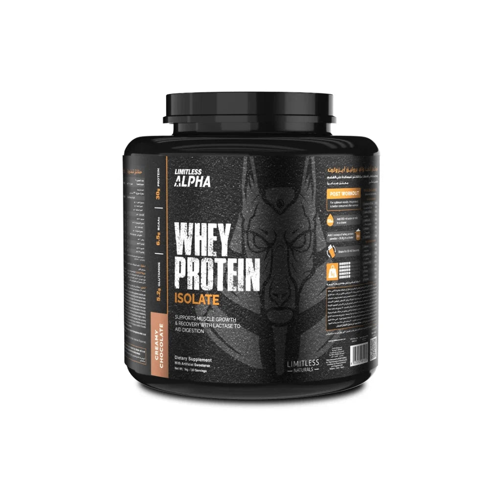 Limitless Alpha Whey Protein Isolate - 1000g - 30 Serv - OX Muscle