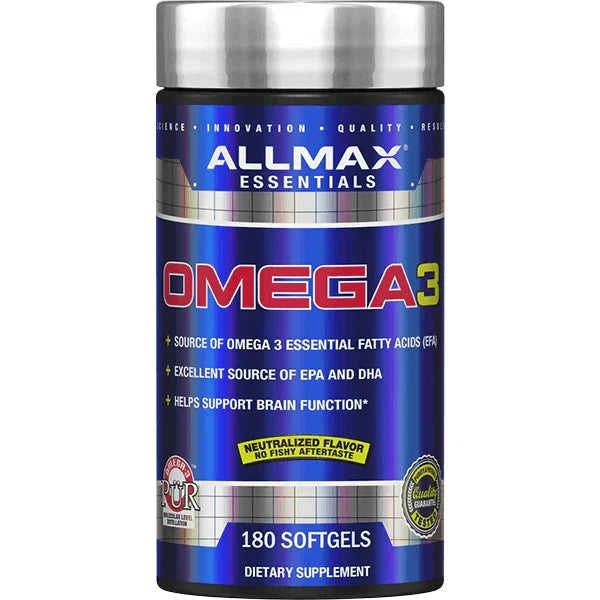 ALLMAX Nutrition Omega3 180 Softgels - OX Muscle