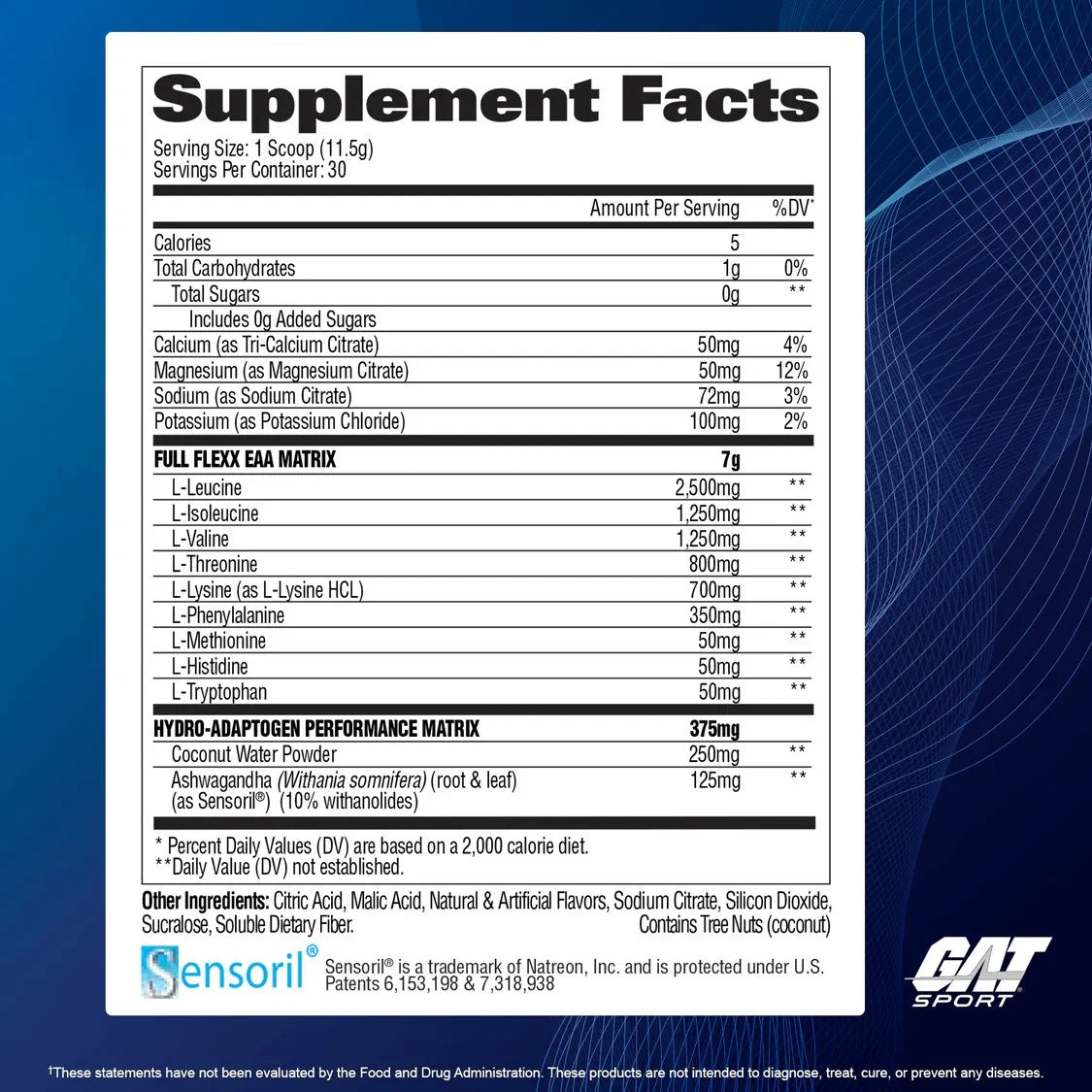 Gat Sport Flexx EAA 30 Servings - OX Muscle