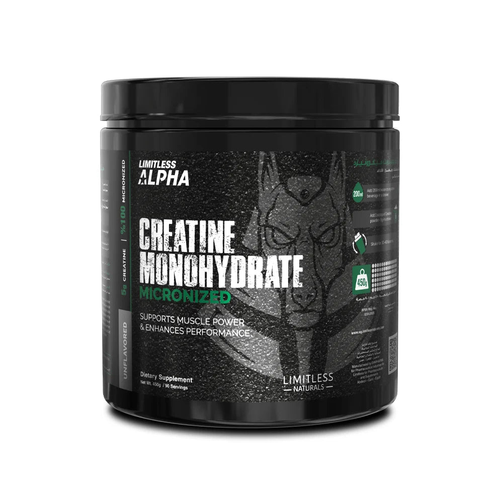 limitless alpha creatine monohydrate - 300 gm - 60 serv - OX Muscle