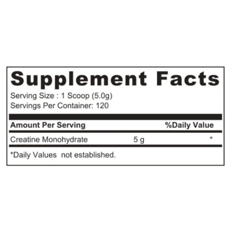 Muscle Core Micronzied Creatine, 600gm, 120 Servings