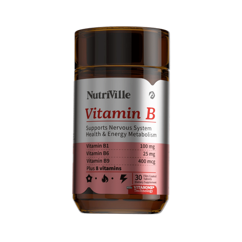 NutriVille Vitamin B, 30 Tablets