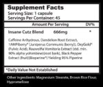 Insane Labz Insane Cutz 45 Capsules Burn Body Fat - Image 2