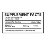 Muscle Rulz Vitamin C-1000 100 Tablets - Image 2