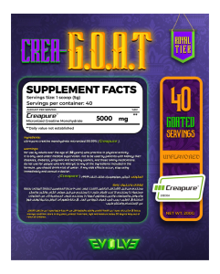 Evolve Creatine Monohydrate - Crea GOAT 40 Servings - Image 2