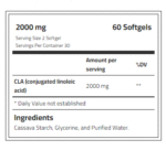 Body Builder Cla 2000mg 60 Vegan Softgels - Image 2