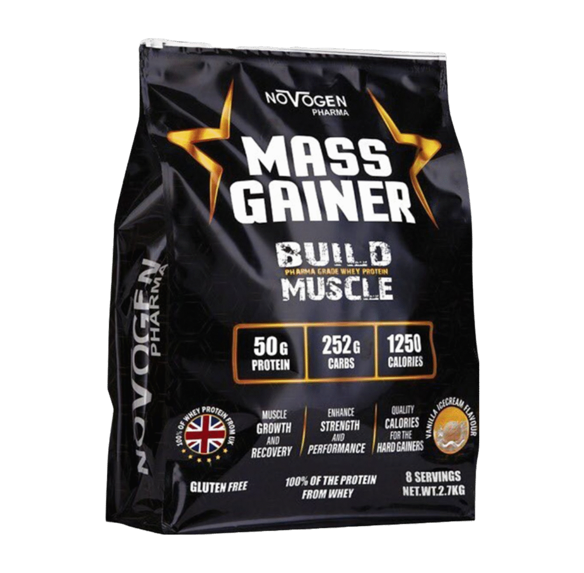 Novogen Pharma Mass Gainer 2.7 kg - 8 serv - Image 1
