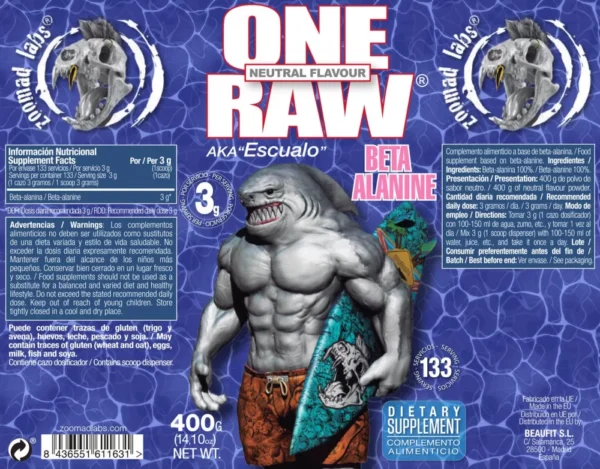 Zoomad Labs One Raw Beta Alanine 400gm - 133 Servings - Image 2