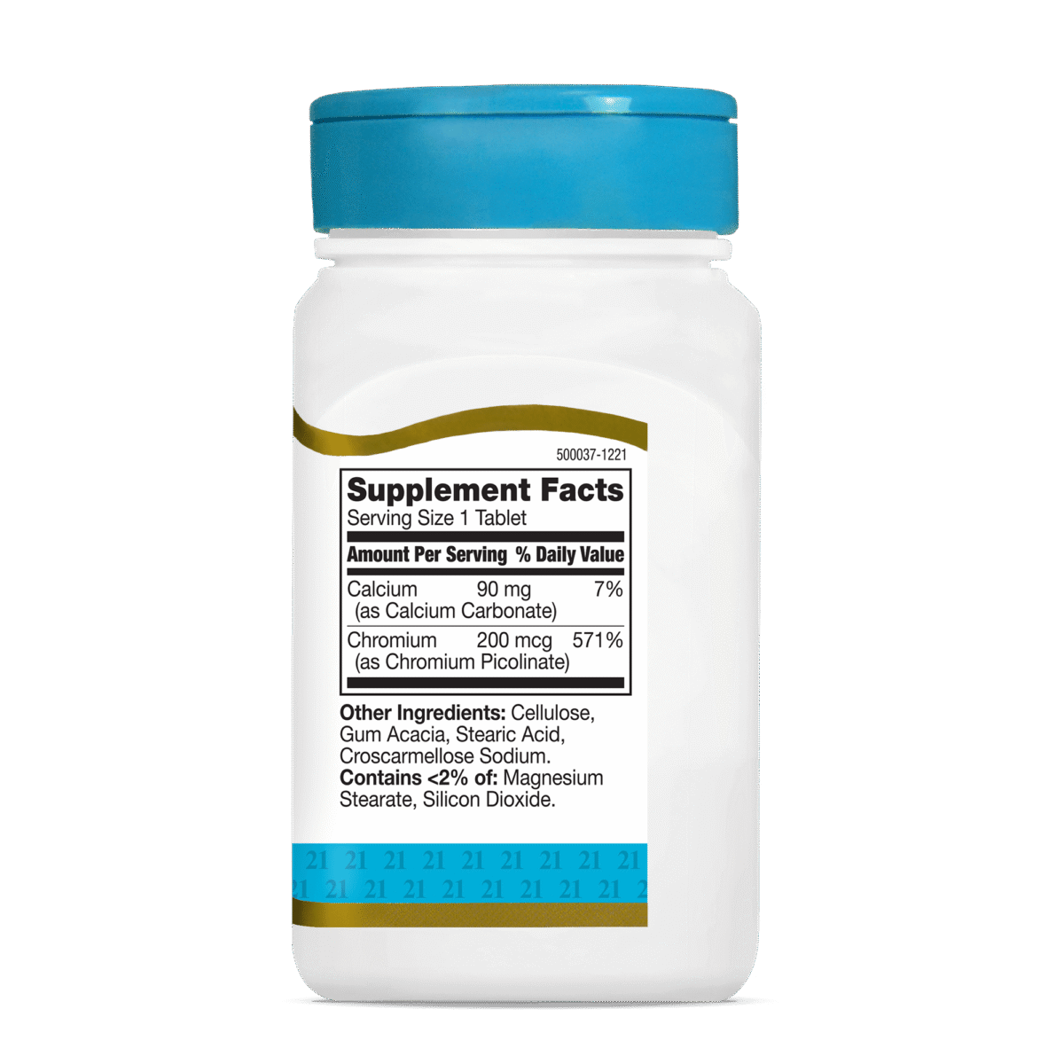 21ST CENTURY® Chromium Picolinate 200mcg 100 Tablets - Image 2