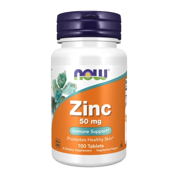 Now Foods Zinc Gluconate 50mg 100 Tablets