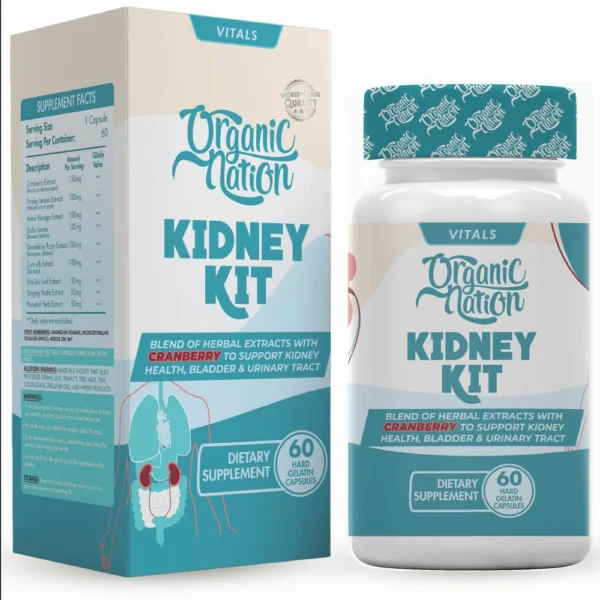 Organic Nation Kidny Kit - 60 Capsules