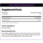 Farah Secret Citrulline 300gm - 100 serv - Image 2