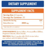 Max Muscle Beta Alanine 3000mg 120 Capsules - Image 2