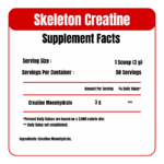 skeleton nutrition supplement facts ox muscle egypt