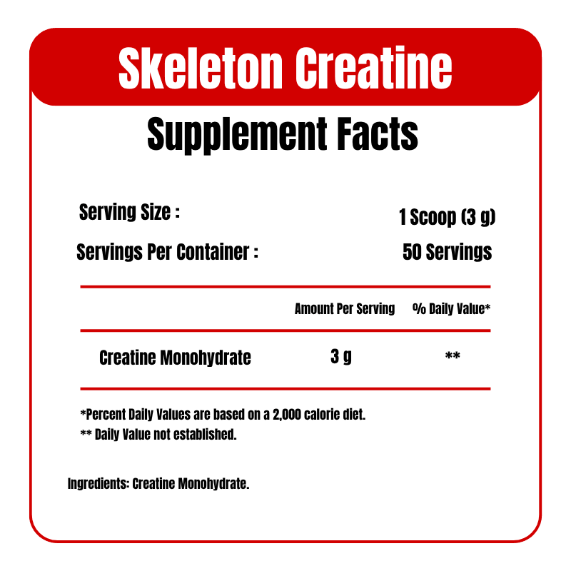 skeleton nutrition supplement facts ox muscle egypt