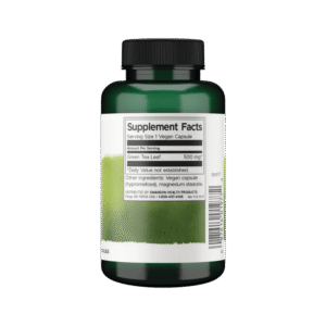 Swanson Green Tea 500mg - 100 Capsules Facts OX Muscle