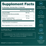 ETTA VITA NMN 300mg, NAD+ with Resveratrol Facts - 60 Capsules OX Muscle